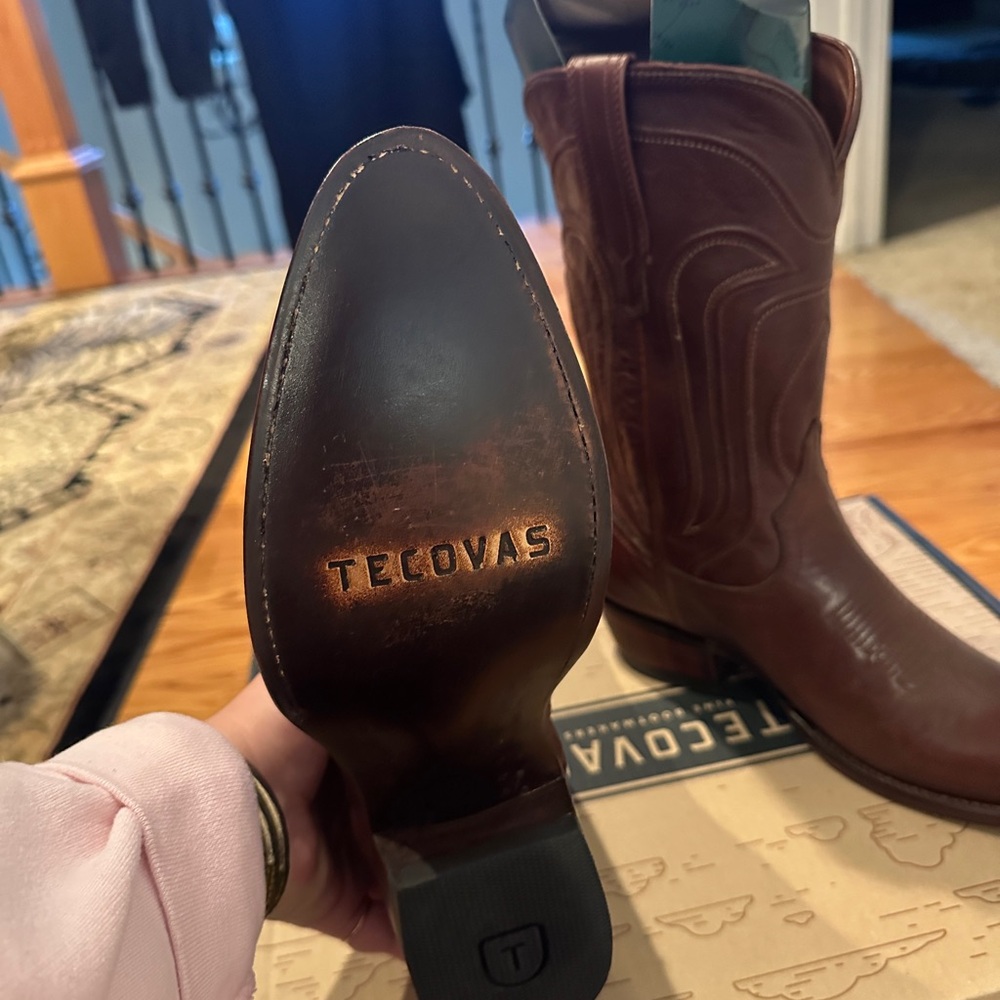 Tecovas Rich Brown Western Boots - Picture 3 of 6